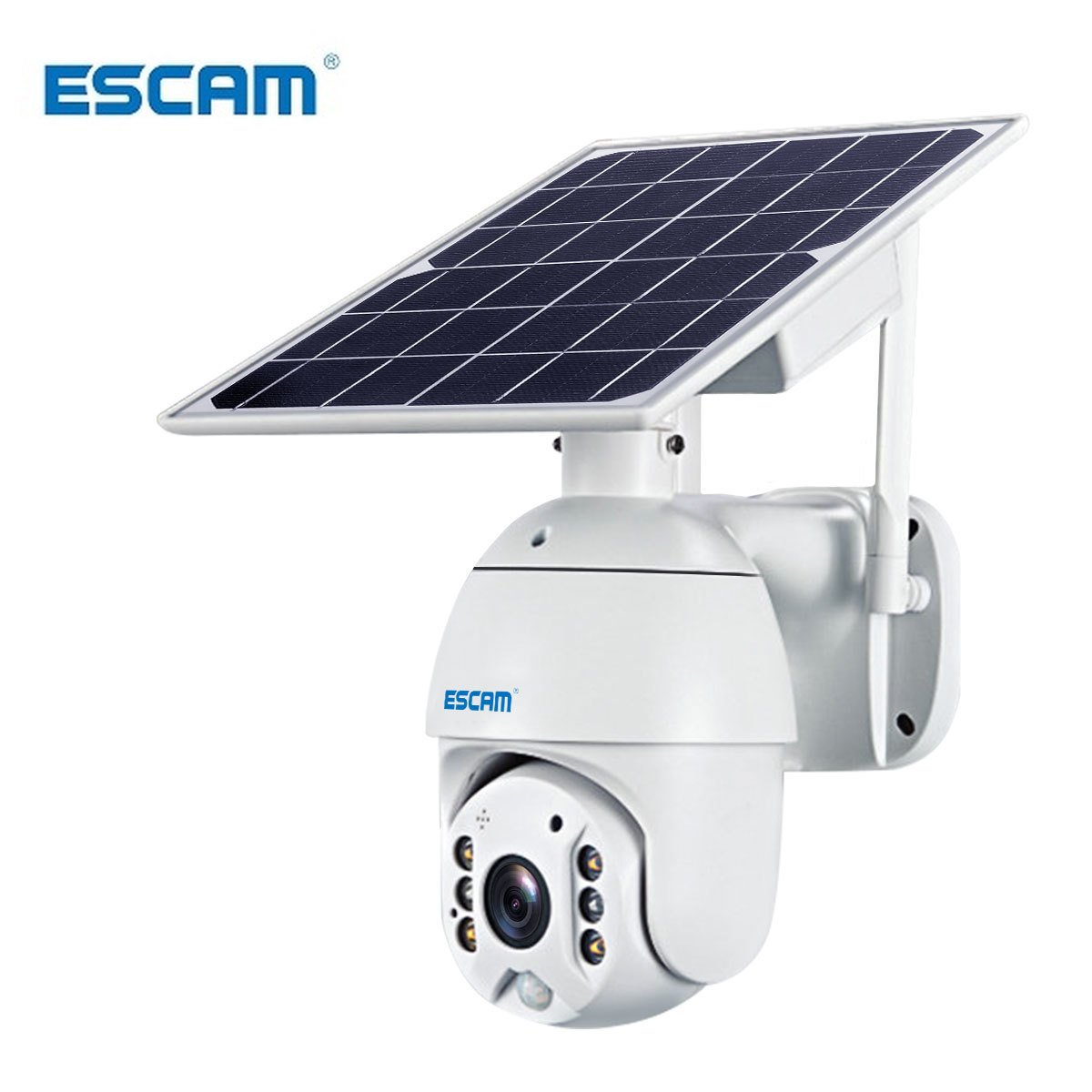 ESCAM QF280 1080p Wifi Version Shell Solar Security Camera Outdoor Surveillance Waterproof CCTV Camera Smart Home Two-way Voice ESCAM QF280 1080p Wifi Version Shell Solar Security Camera Outdoor Surveillance Waterproof CCTV Camera Smart Home Two-way Voice