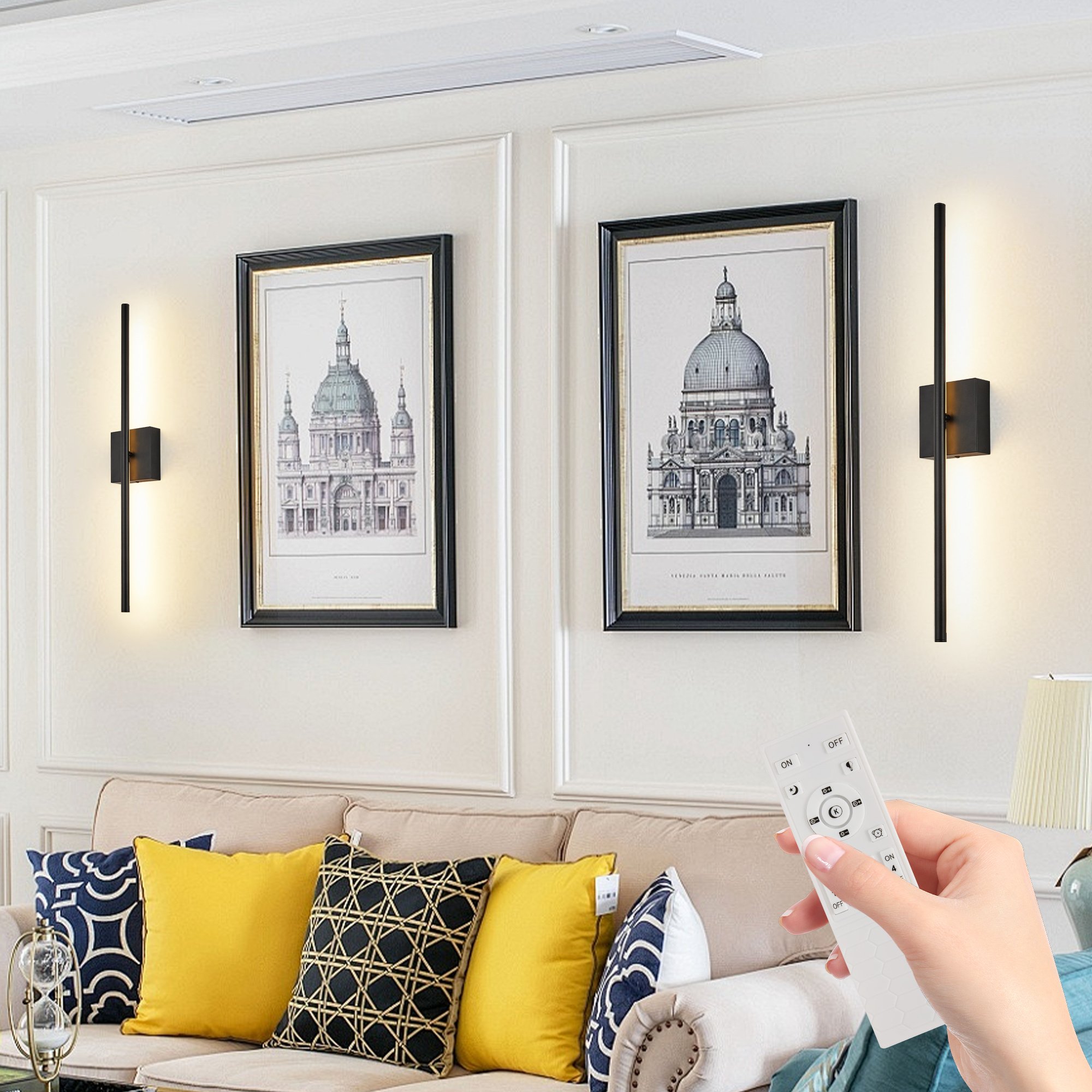 2-Pack Modern LED Wall Sconce, Minimalist Indoor Wall Light Fixtures, Black Matte Finish for Living Room, Bedroom, Hallway, Hotel, and Home Decor 2-Pack Modern LED Wall Sconce, Minimalist Indoor Wall Light Fixtures, Black Matte Finish for Living Room, Bedroom, Hallway, Hotel, and Home Decor