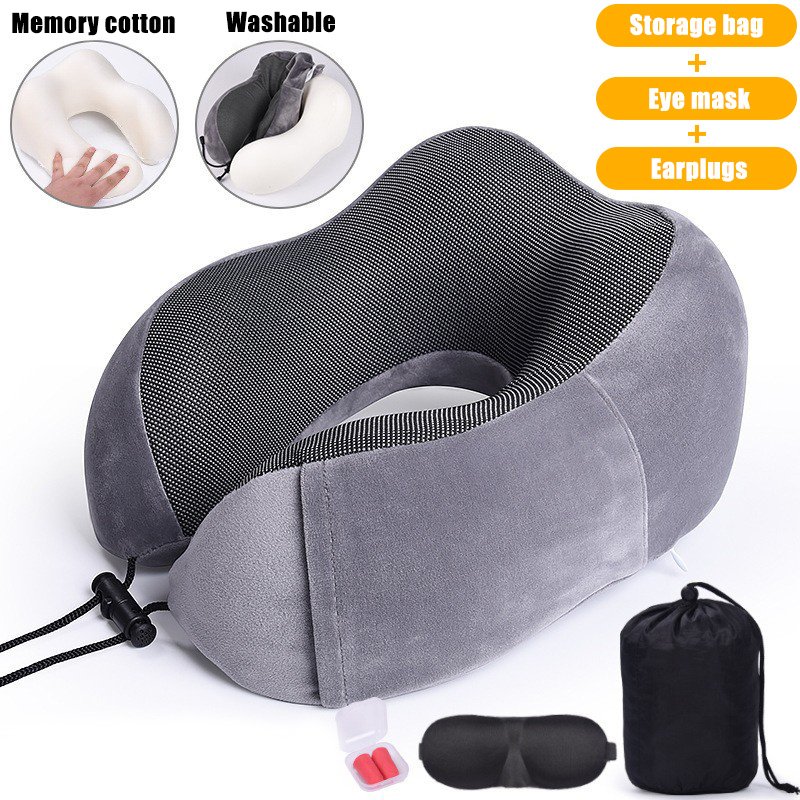 U Shaped Memory Foam Neck Pillows Soft Slow Rebound Space Travel Pillow Massage Sleeping Airplane Pillow Neck Cervical Bedding U Shaped Memory Foam Neck Pillows Soft Slow Rebound Space Travel Pillow Massage Sleeping Airplane Pillow Neck Cervical Bedding